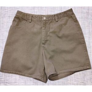 Women's Geoffrey Beene Sport Olive Green Khaki Shorts (Size 12)